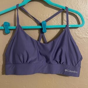 Columbia Women's Violet Purple Strappy Low Impact Sports Bra